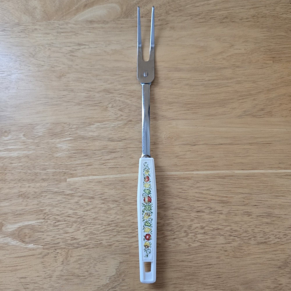 Ekco Spice of Life Meat Carving Fork 12.5" Japan Kitchen Utensil Vintage